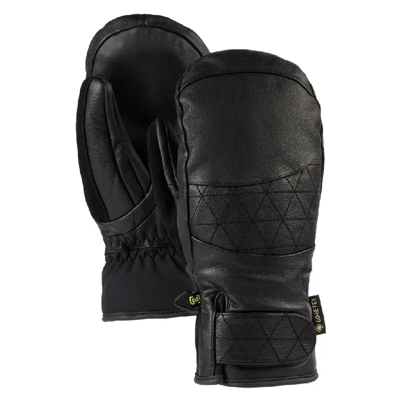 Weekend Sale: Don't Miss Out Burton 2024 Womens Gondy Leather Mitt - True Black