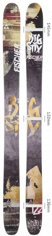 Midnight Madness Fischer Big Stix 122 Rocker Skis - 2023