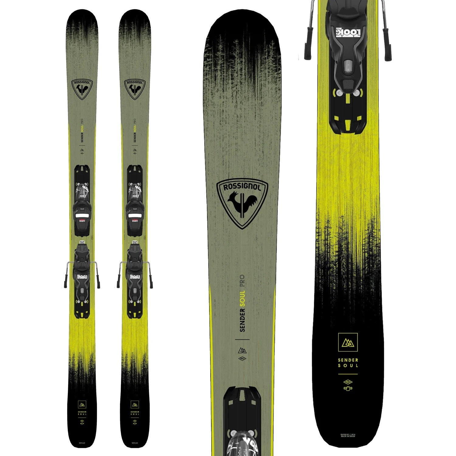 Limited Quantity Rossignol Sender Soul Pro W/ Look Express 10 B93 GW