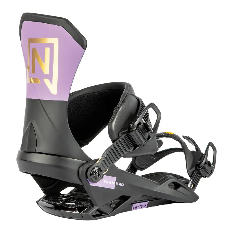 Super Savings Nitro 2024 Team Pro Bindings - Purple/Black/Gold - Medium