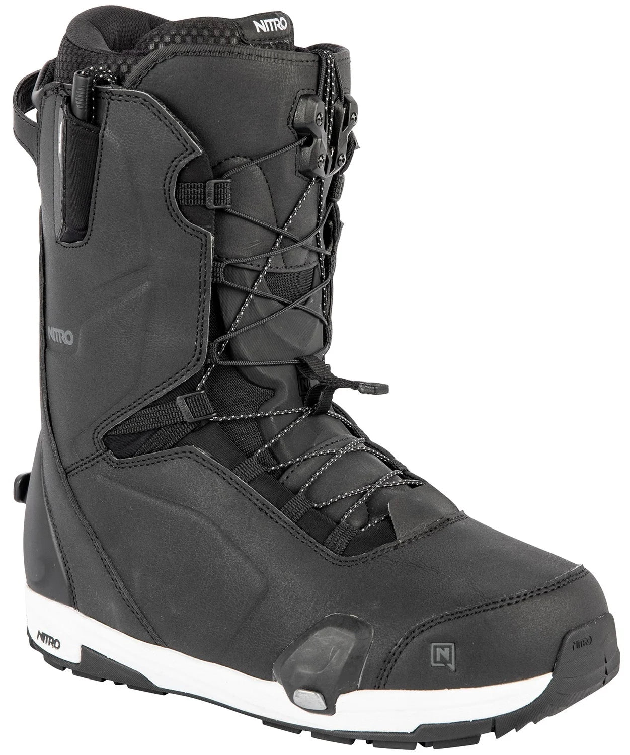 Super Sale Nitro Profile TLS Step On Mens Snowboard Boots Black