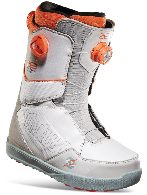 New Arrival Thirtytwo Lashed Double Boa Powell Snowboard Boots Mens Grey / White / Orange