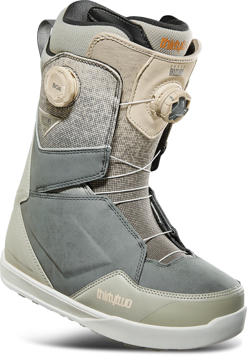 Weekend Discounts to Grab Thirtytwo Lashed Double Boa x Bradshaw Snowboard Boots Mens 2024 Grey / Tan