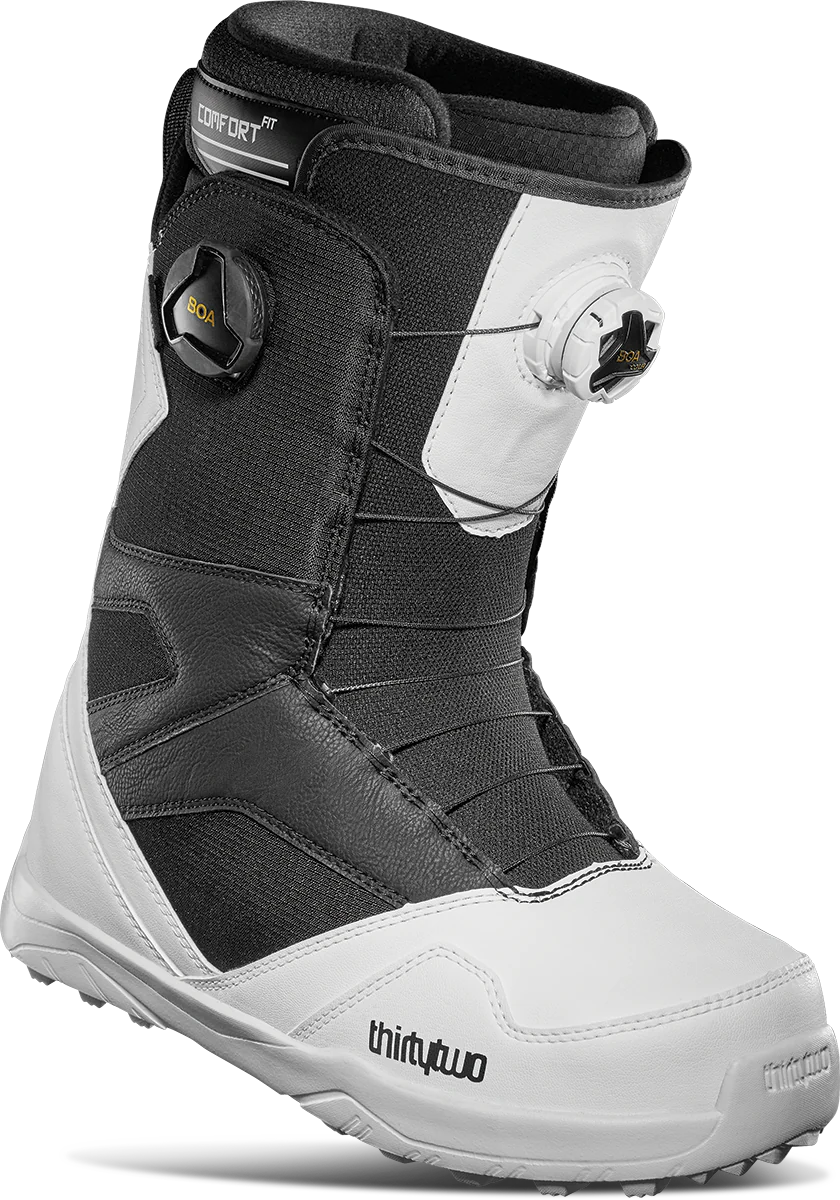 Weekend Deals That Thrill Thirtytwo STW Double Boa Snowboard Boots Mens 2024 White / Black