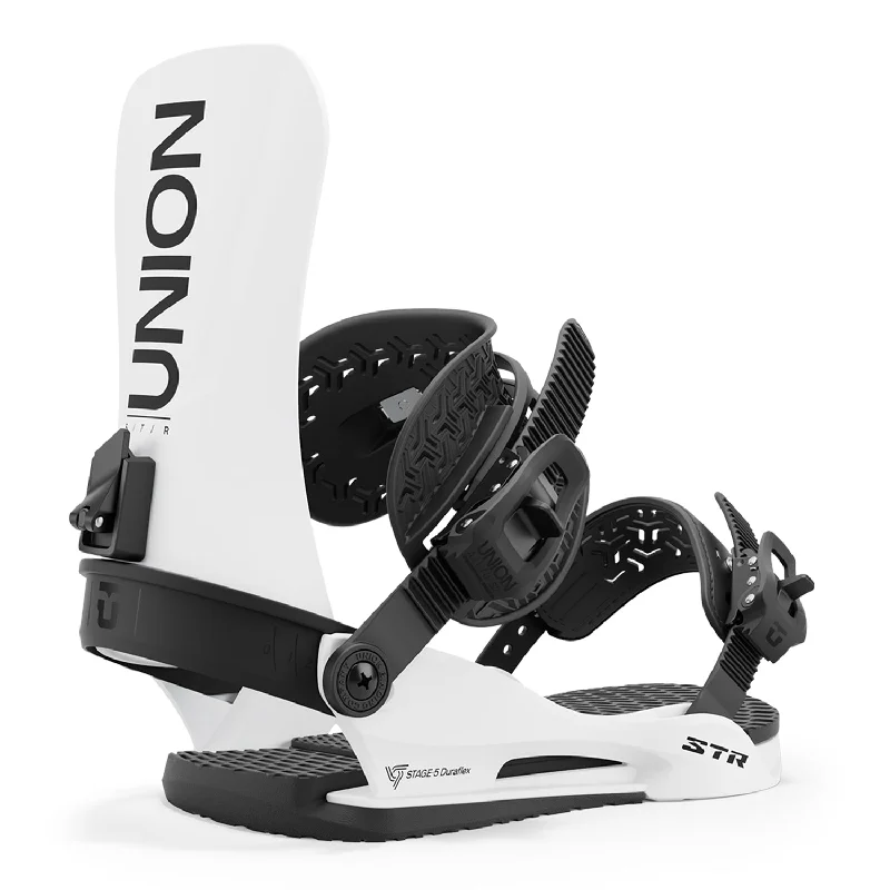 Steals and Deals Union STR Snowboard Bindings White