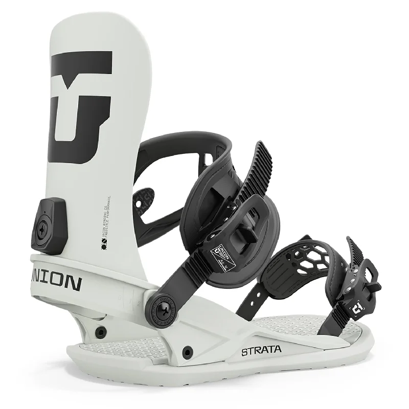 Online Exclusive Union Strata Snowboard Bindings Bone White