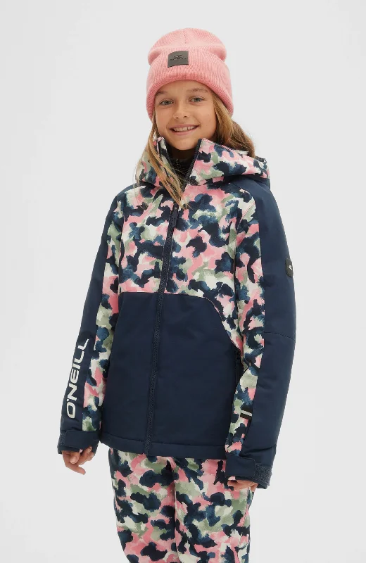 Last Chance ONeill Adelite Girls Jacket Blue Print / Pink