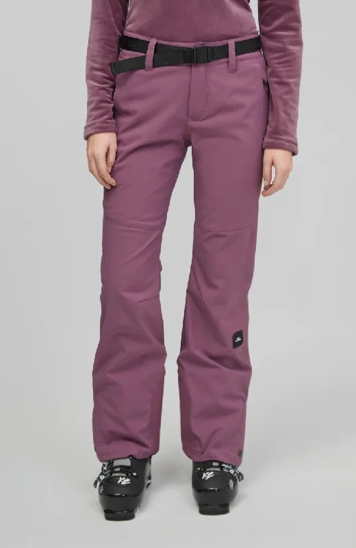Factory Direct Sale ONeill Star Womens Slim Pants Berry Conserve