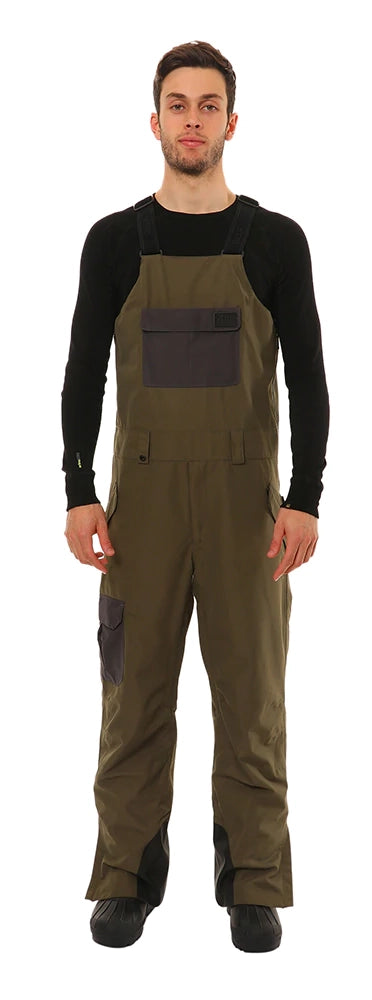 Discount Days XTM Tyler Mens Bib Pants Ivy Green