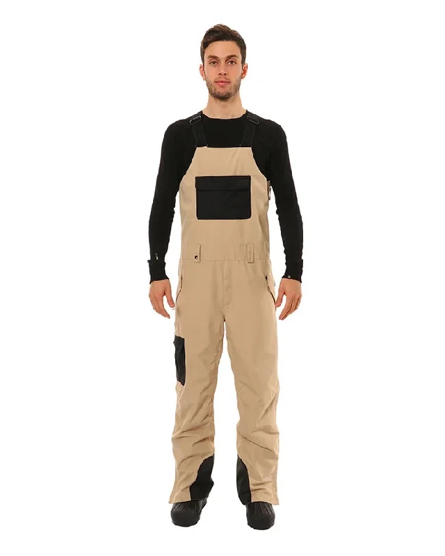 Price Break XTM Tyler Mens Bib Pants Oatmeal